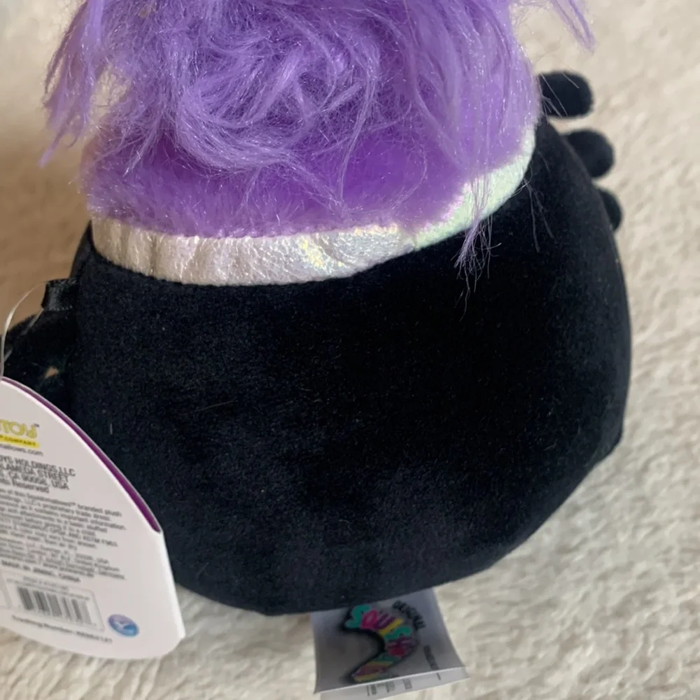 NWT Squishmallows Bella Squishmallows Spider Black Red Purple
